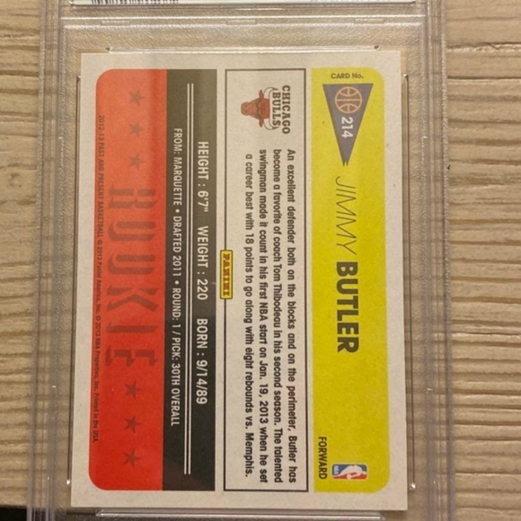 Jimmy Butler Panini P & P Rookie Card PSA 9 - Picture 3 of 3